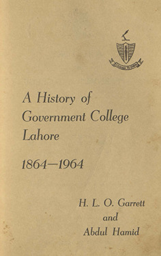A History of Government College Lahore