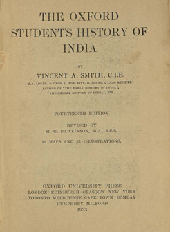 The Oxford Student''s History of India ... Tenth edition, revised by H.G. Rawlinson, etc