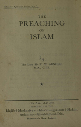 The Preaching of Islam