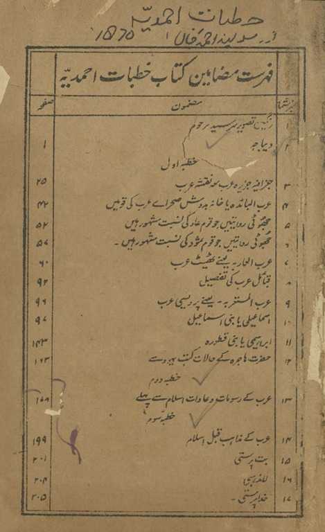 al-K̲h̲ut̤bāt al-Aḥmadiyyah fī al-ʻArab va al-sīrah al-Muḥammadiyyah