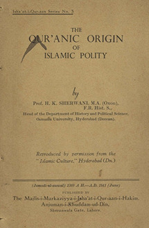 The Qur''anic origin of Islamic Polity