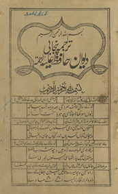 Dīvān-i Ḥāfiz̤ tarjumah Panjābī /