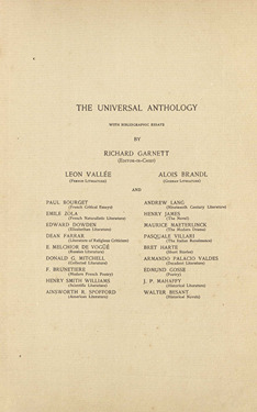 The Universal Anthology /