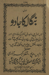 Bangālah kā jādū : is nāval men̲ Rajā Ratan Nehtah kī vafādārī aur Rānī Lelah Vatī ke dilcasp ḥālāt nihāyat dilkash perāyah men̲ dikhāʼe hain̲ /