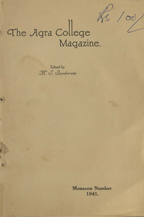 The Agra College Magazine (Monsoon Number) /